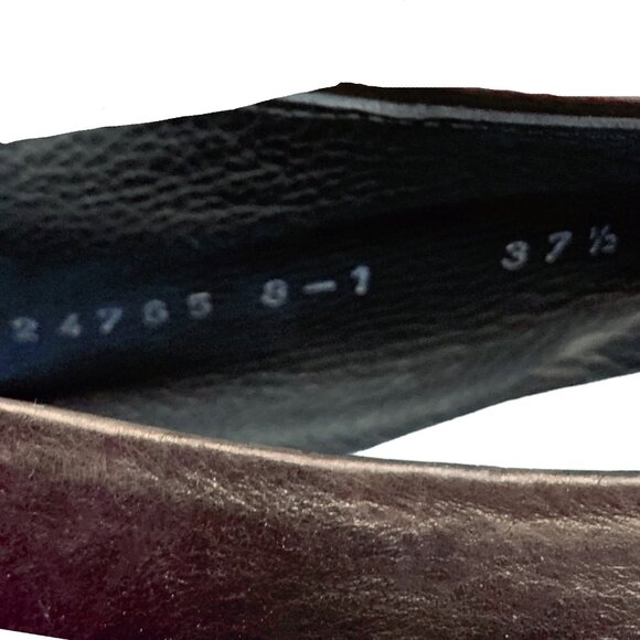 Coclico 24765 Black Leather Peep‎ Toe Ankle Wrap Heels - Picture 3 of 11